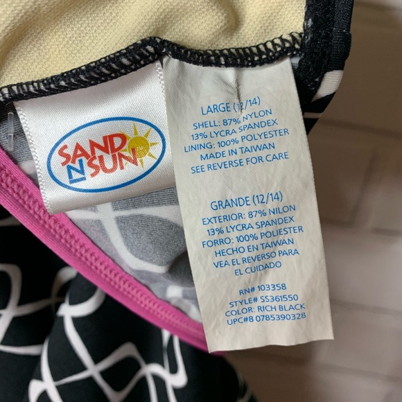 Vintage Sand & Sun Swim Suit 12-14 Size - Picture 7 of 8